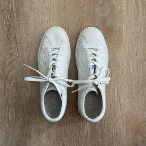 Rothy’s Lace Up Sneaker in Bright White